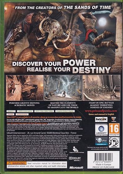 Prince of Persia The Forgotten Sands - Xbox 360 (B Grade) (Genbrug)